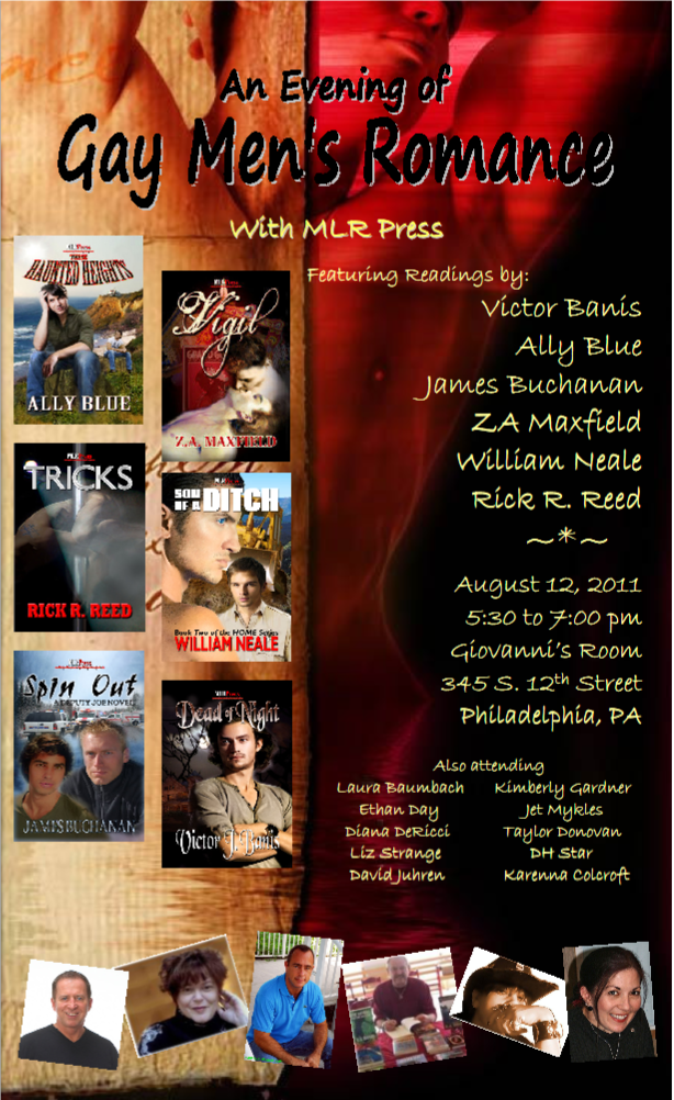 Booksigning Event at Giovanni’s Room in Philadelphia
